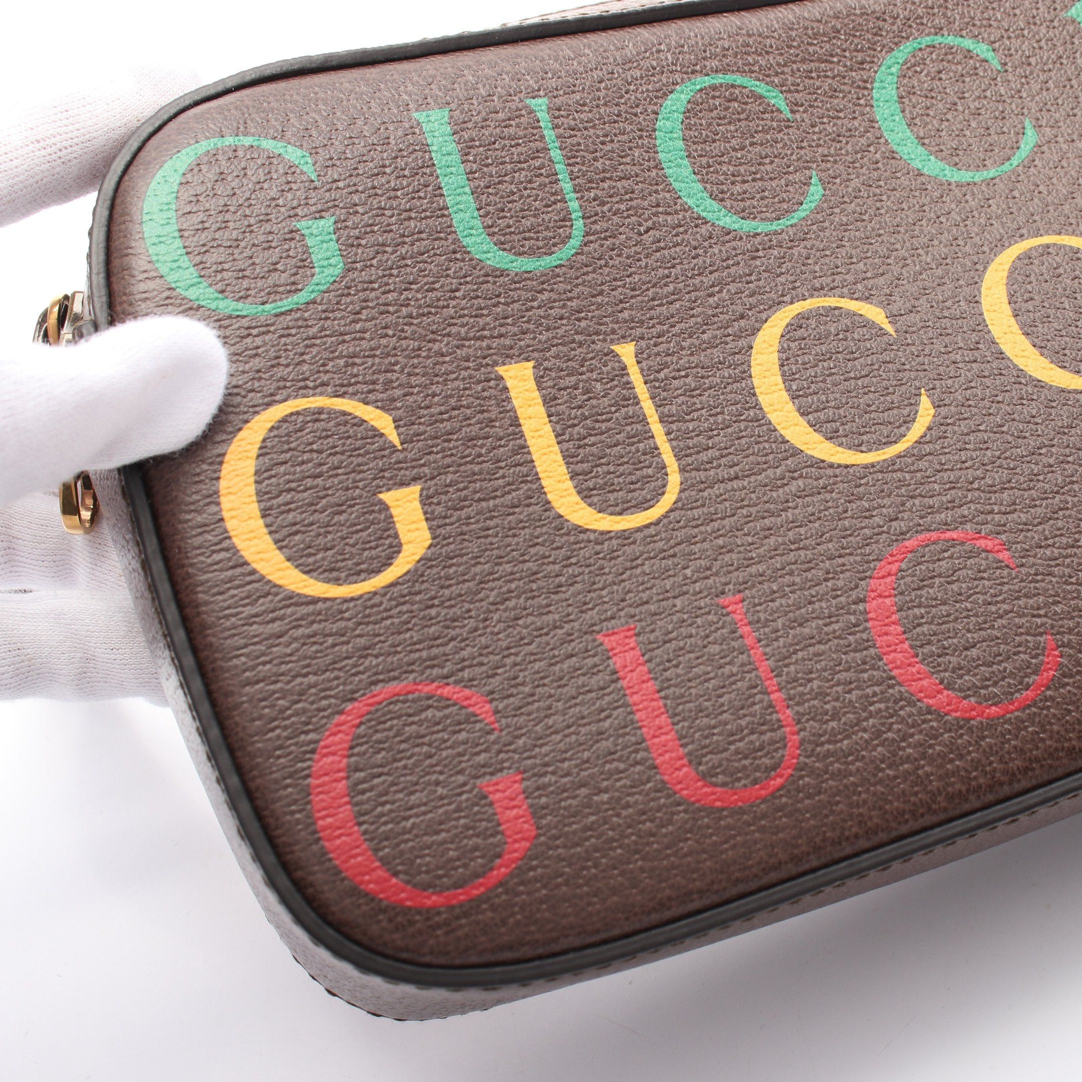 Gucci Gucci Bum Bag Belt Centennial Body Leather Dark Brown Multicolor 100Th Anniversary Size ONE SIZE - 7 Thumbnail