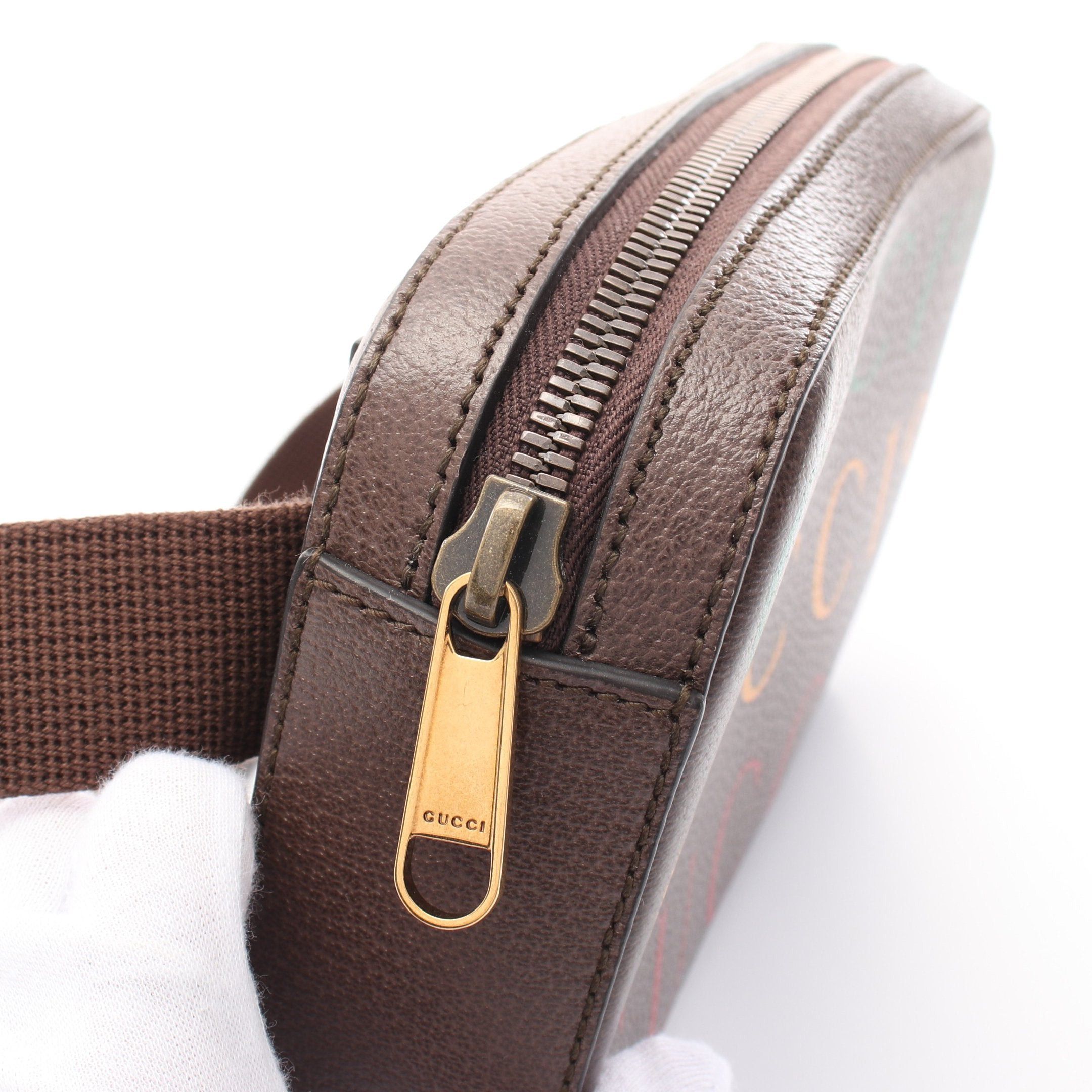 Gucci Gucci Bum Bag Belt Centennial Body Leather Dark Brown Multicolor 100Th Anniversary Size ONE SIZE - 6 Thumbnail
