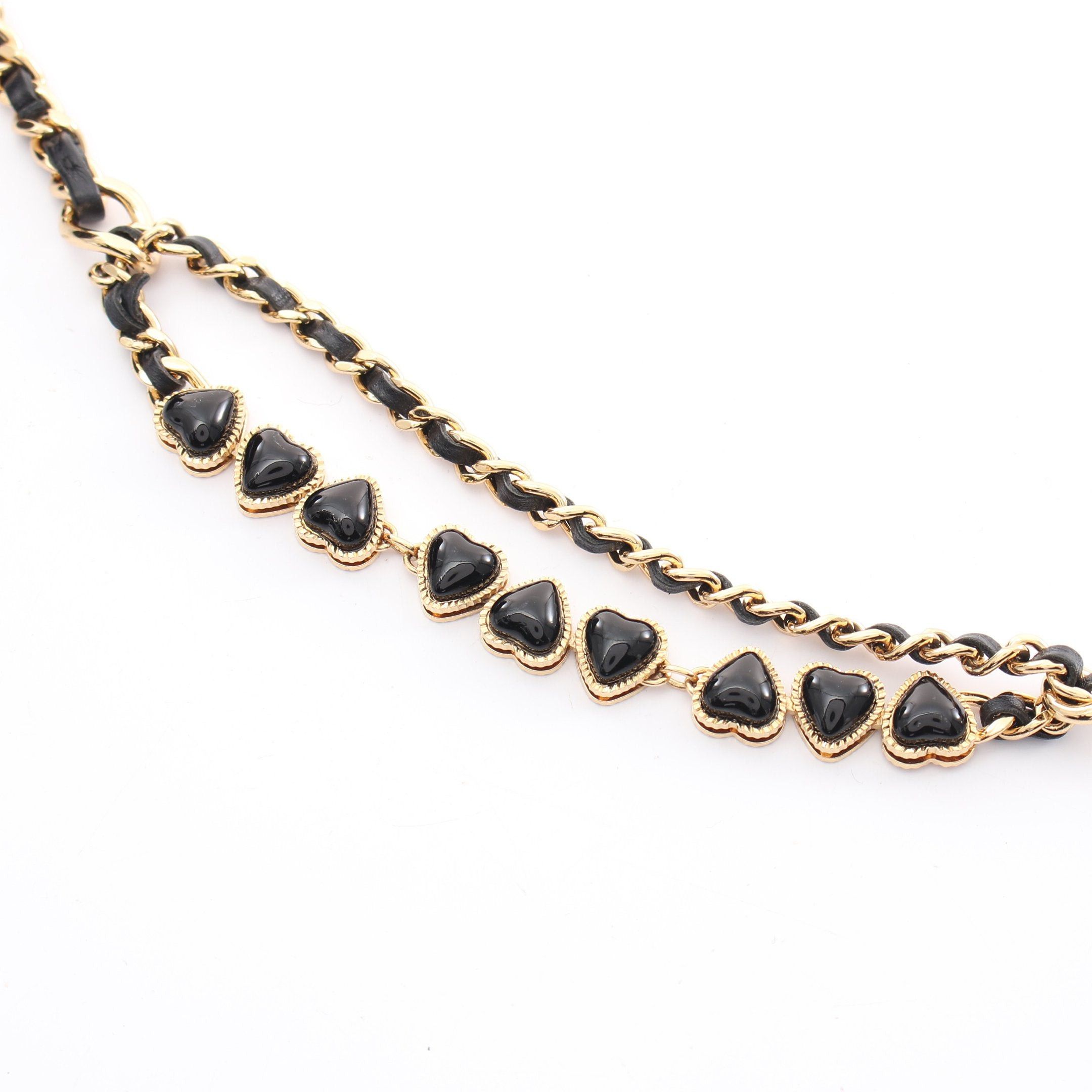 Chanel Chanel Matelasse Vanity Bag Chain Shoulder Heart Lambskin Black Gold Hardware Size ONE SIZE - 10 Thumbnail