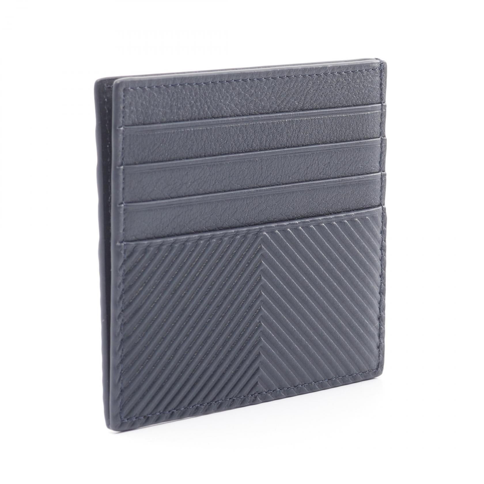 Loewe Loewe Open Card Holder Case Leather Navy Size ONE SIZE - 2 Thumbnail