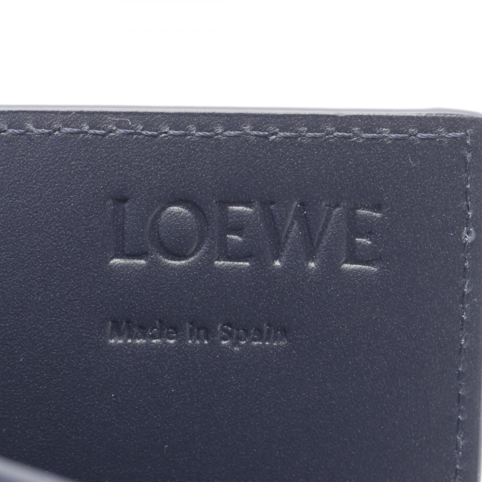 Loewe Loewe Open Card Holder Case Leather Navy Size ONE SIZE - 5 Thumbnail