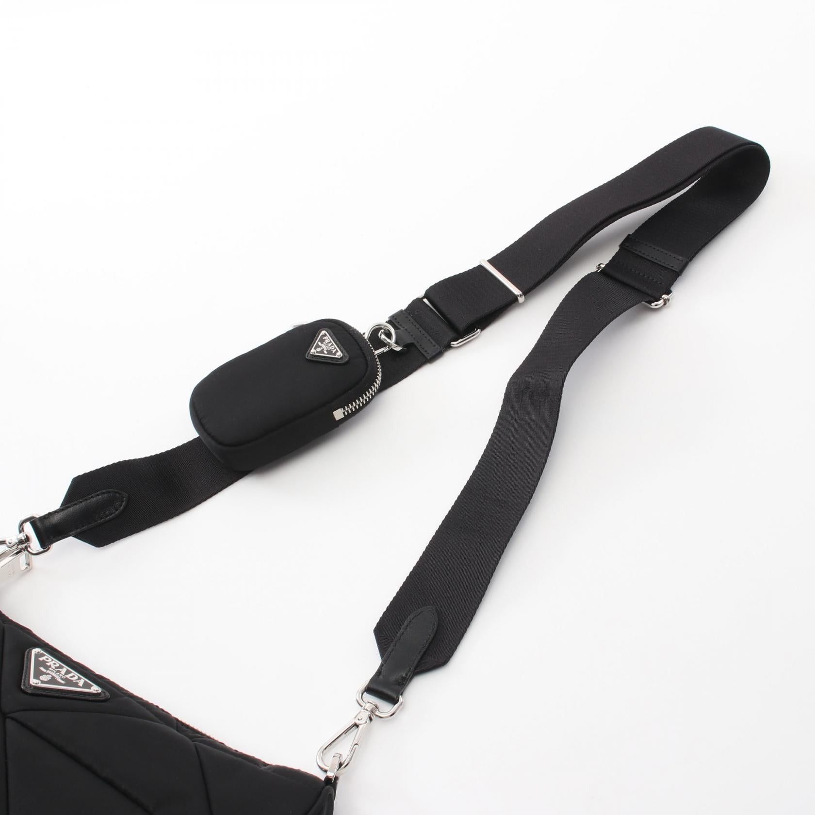 Prada Prada Tessuto Quilting Shoulder Bag Nylon Black Size ONE SIZE - 6 Thumbnail