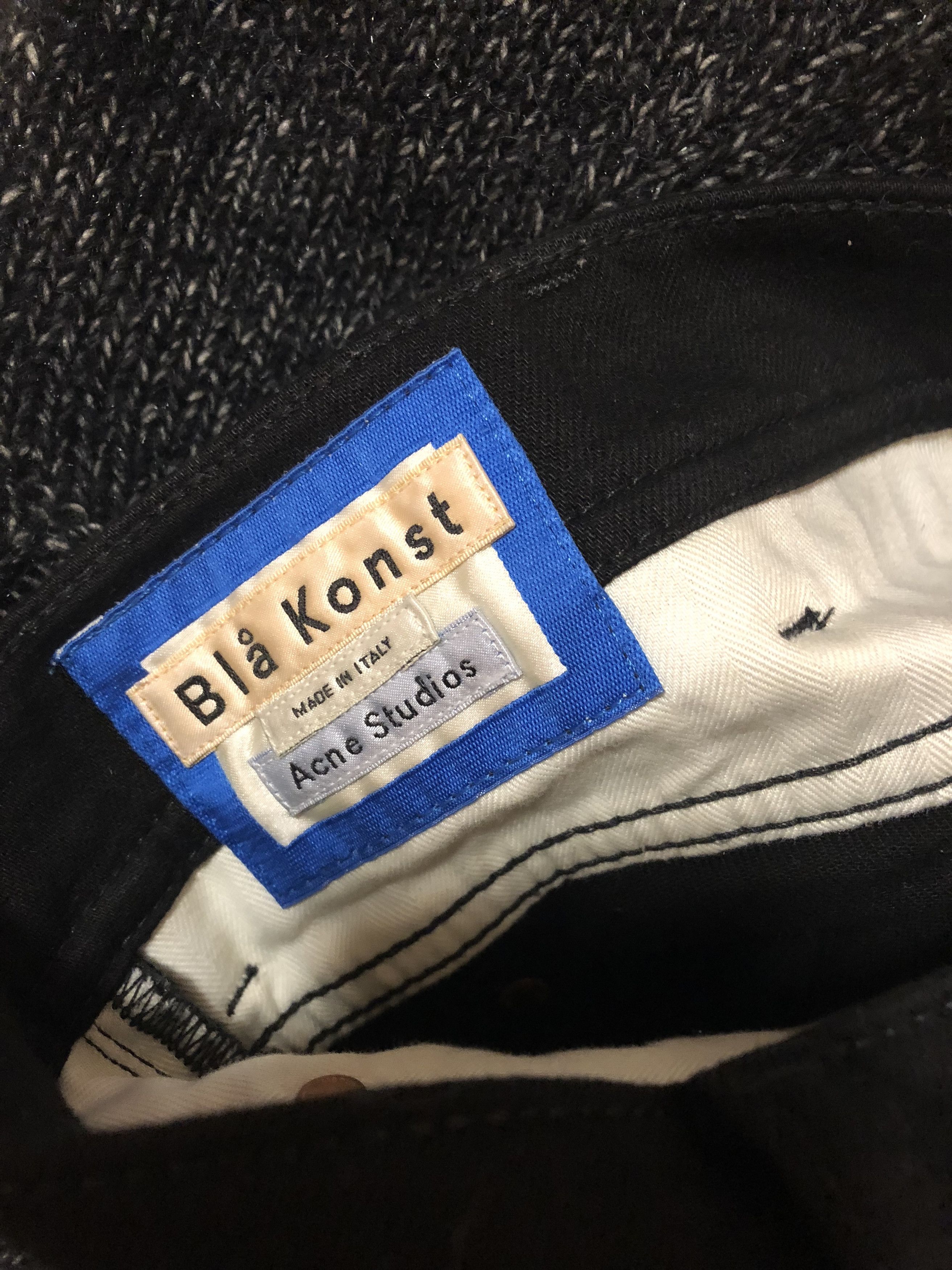 Acne Studios Bla Konst North Stay Black Denim Jeans Size US 32 / EU 48 - 2 Thumbnail