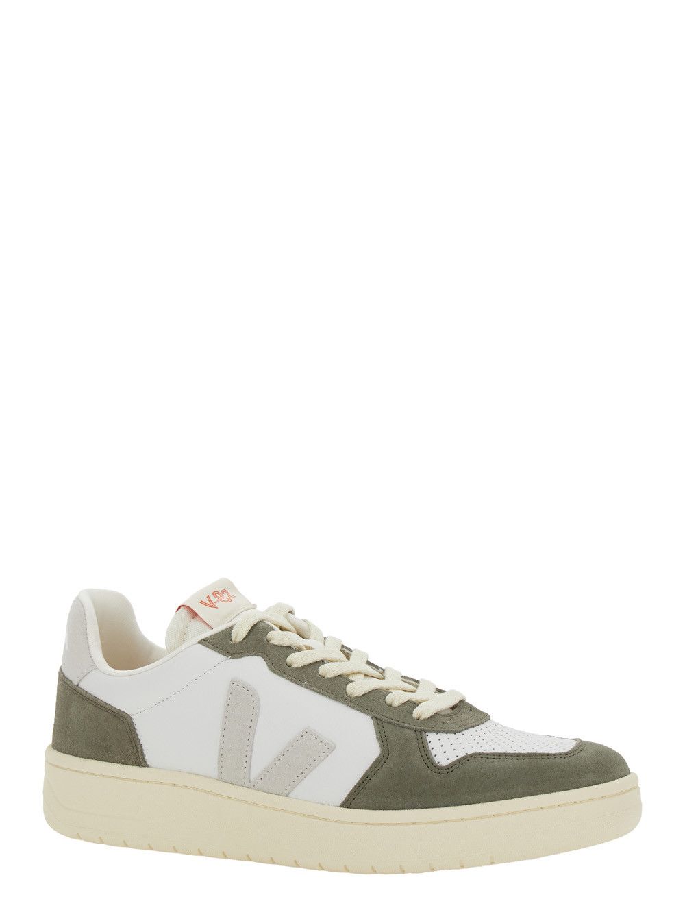 Veja 'V-82' Green Low Top Sneakers with Logo Patch on Tongue and Side and Logo Lettering on the Heel in Leather Unisex Size US 11 / IT 41 - 2 Thumbnail