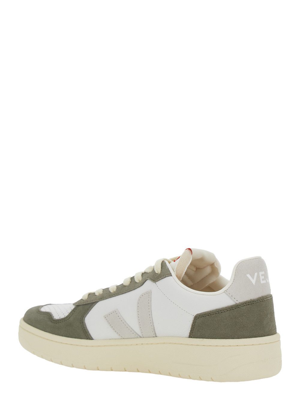 Veja 'V-82' Green Low Top Sneakers with Logo Patch on Tongue and Side and Logo Lettering on the Heel in Leather Unisex Size US 11 / IT 41 - 3 Thumbnail