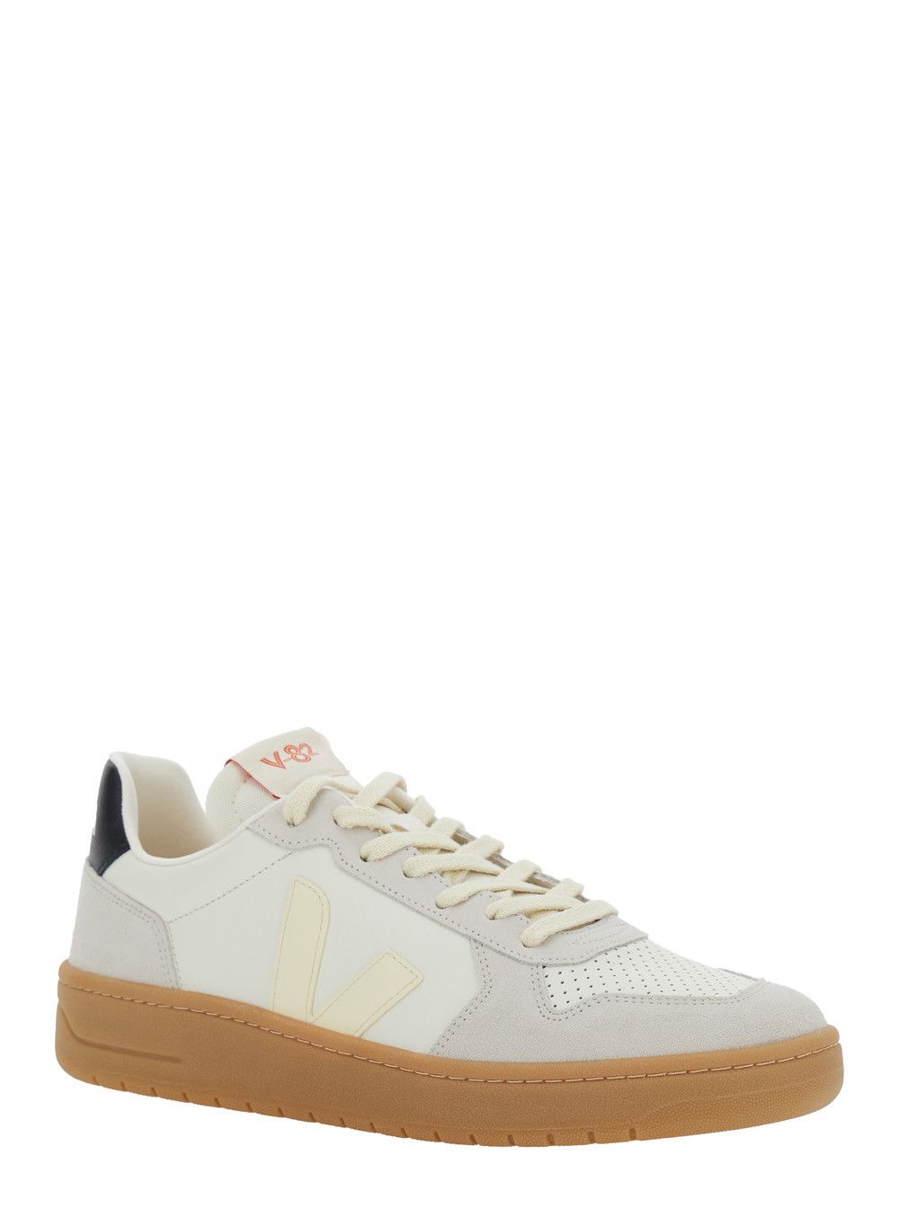 Veja 'V-82' Grey Low Top Sneakers with Logo Patch on Tongue and Side and Logo Letteirng on the Heel in Leather Unisex Size US 11 / IT 41 - 2 Thumbnail