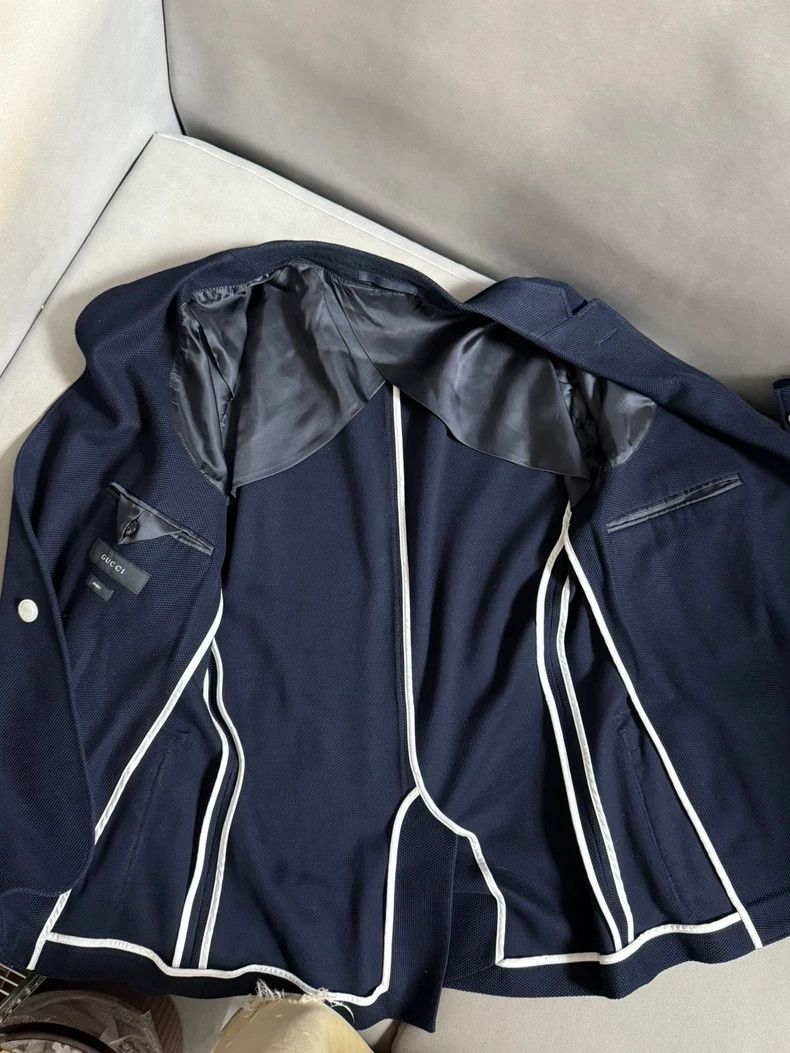 Gucci GUCCI Navy Long Sleeve Blazer for Men - dmc Size US L / EU 52-54 / 3 - 5 Thumbnail