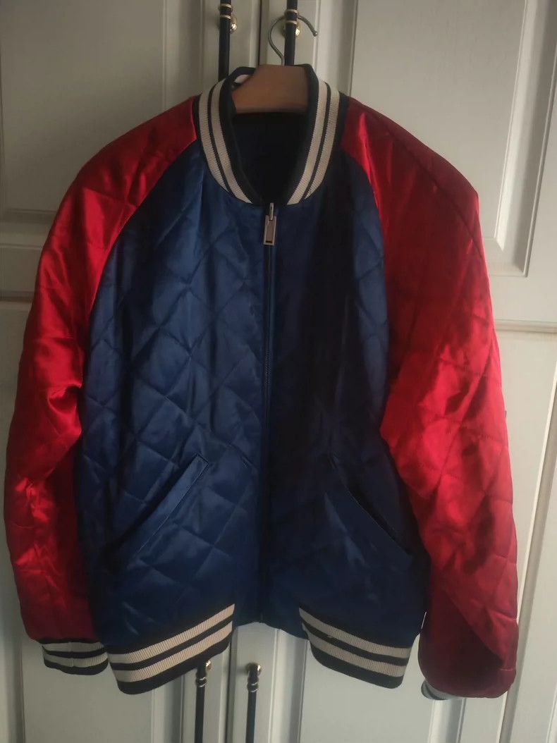 Gucci Gucci Red Blue Reversible Silk Jacket - dmc Size US M / EU 48-50 / 2 - 3 Thumbnail