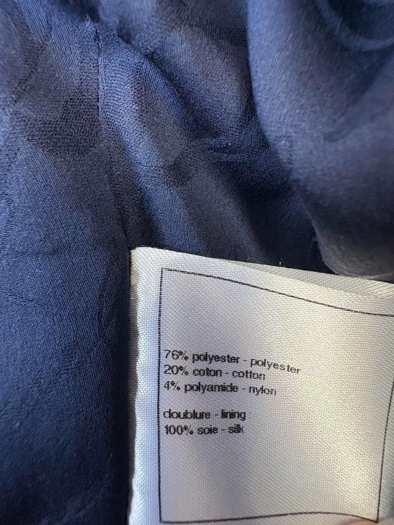 Chanel Chanel Blue Tweed Jacket with Buttons - dmc Size US M / EU 48-50 / 2 - 7 Thumbnail