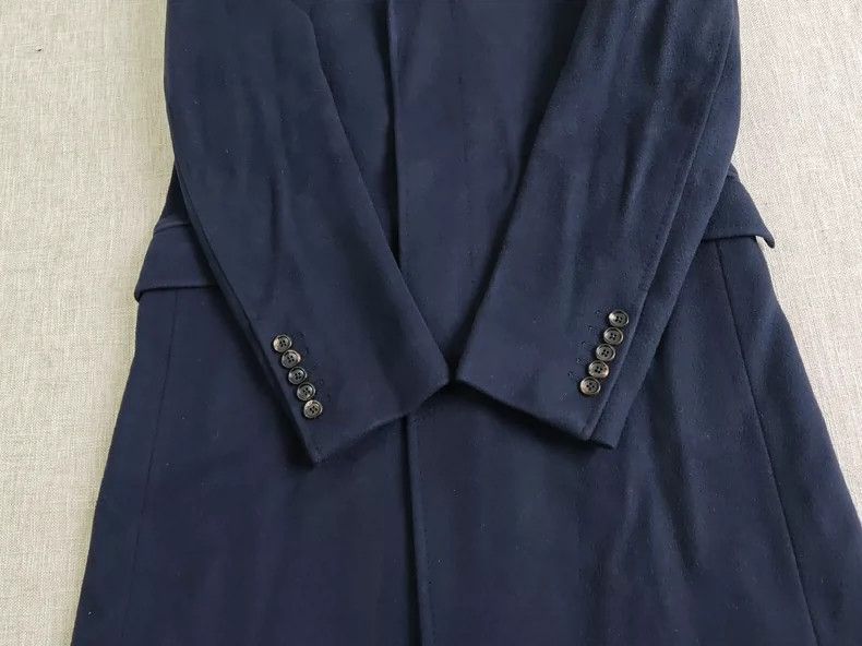Gucci Gucci Men's Wool Overcoat in Navy Blue - dmc Size US M / EU 48-50 / 2 - 7 Thumbnail