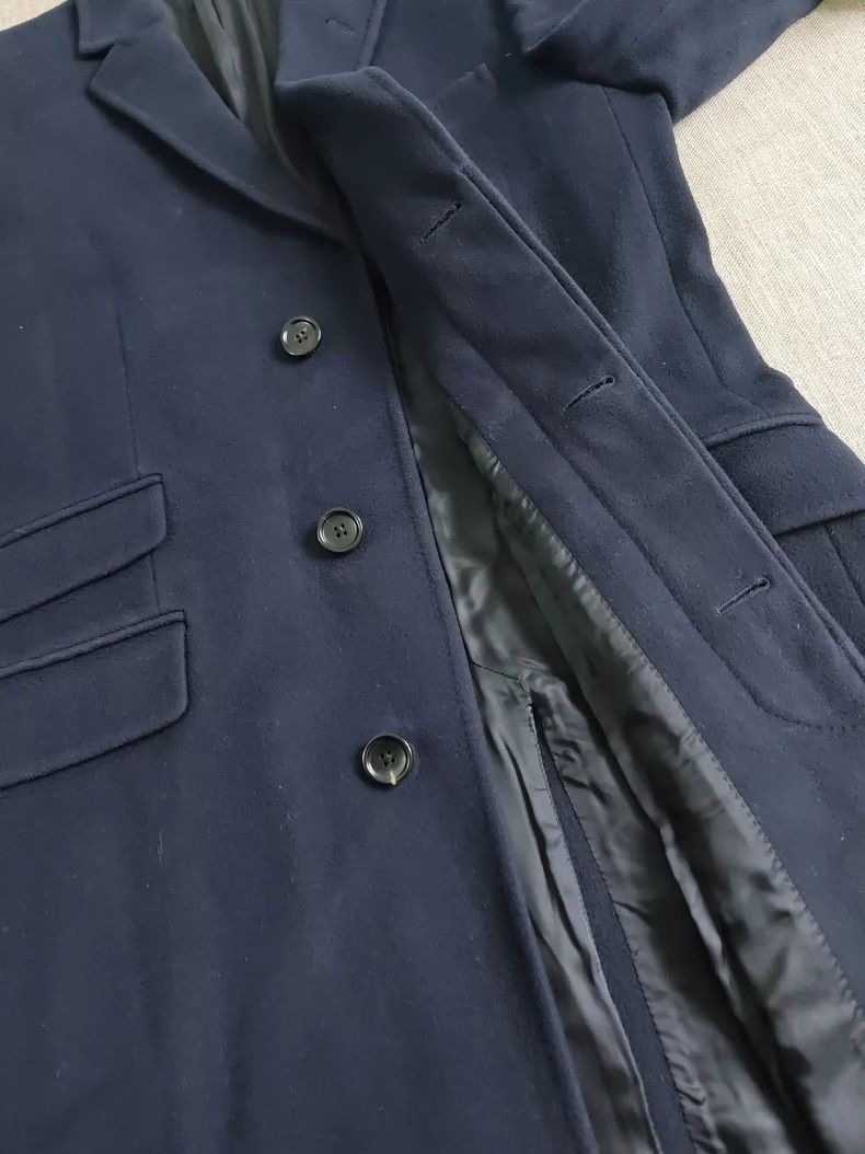 Gucci Gucci Men's Wool Overcoat in Navy Blue - dmc Size US M / EU 48-50 / 2 - 6 Thumbnail