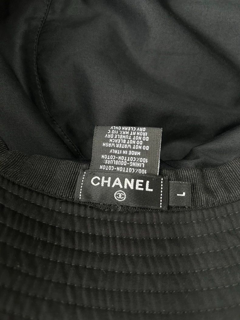 Chanel Chanel Classic Black Logo Fisherman Hat - dmc Size ONE SIZE - 7 Thumbnail