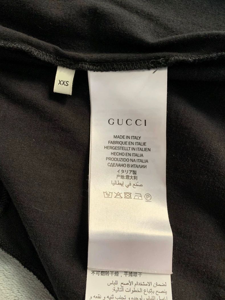 Gucci Gucci Black Crew Neck T-Shirt Size XXS - dmc Size US XXS / EU 40 - 2 Thumbnail