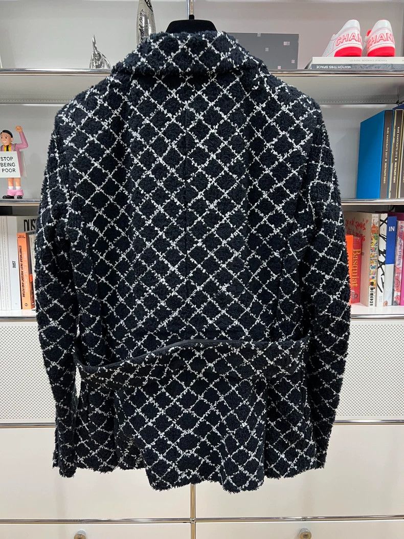 Chanel Chanel Black and White Check Tweed Jacket - dmc Size US XL / EU 56 / 4 - 2 Thumbnail