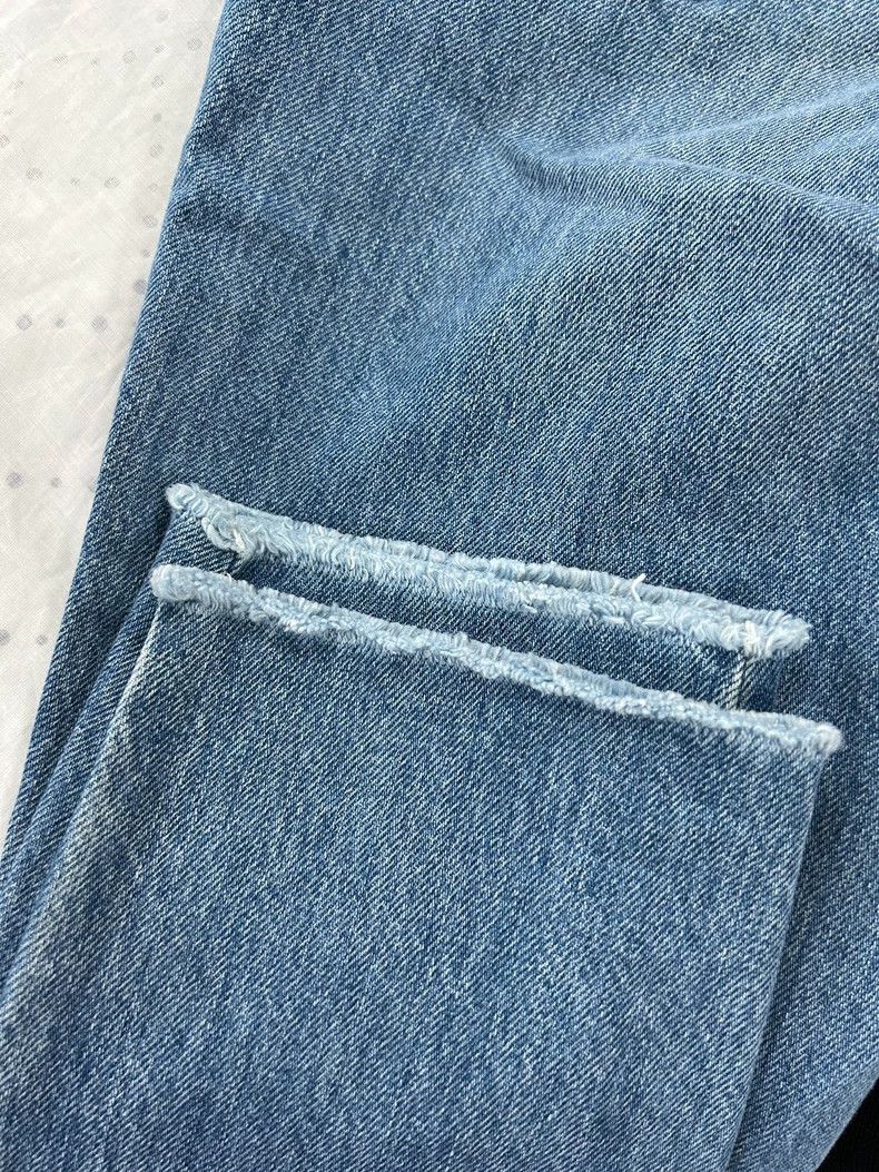 Chanel Chanel Blue Denim Long Pants with Embroidery - dmc Size US 34 / EU 50 - 9 Thumbnail