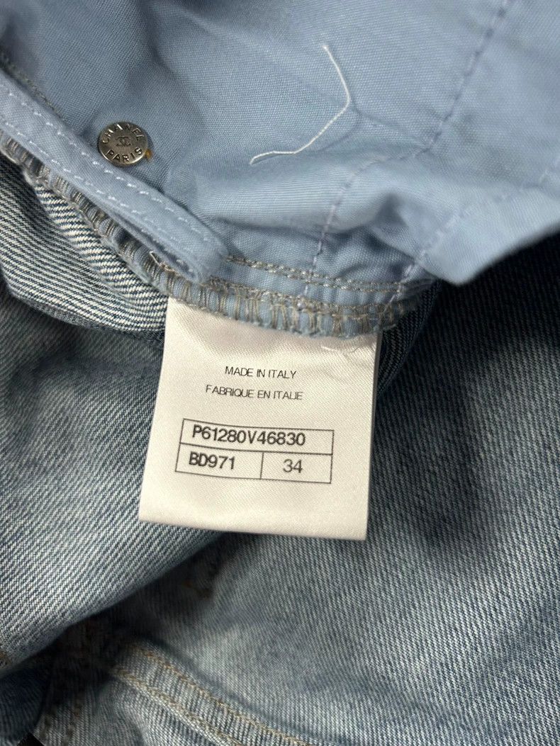 Chanel Chanel Blue Denim Long Pants with Embroidery - dmc Size US 34 / EU 50 - 8 Thumbnail