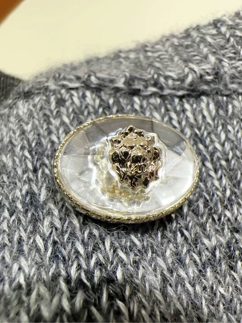 Chanel Gray Cashmere Sweater with Cute Teapot Design - dmc Size US M / EU 48-50 / 2 - 5 Thumbnail