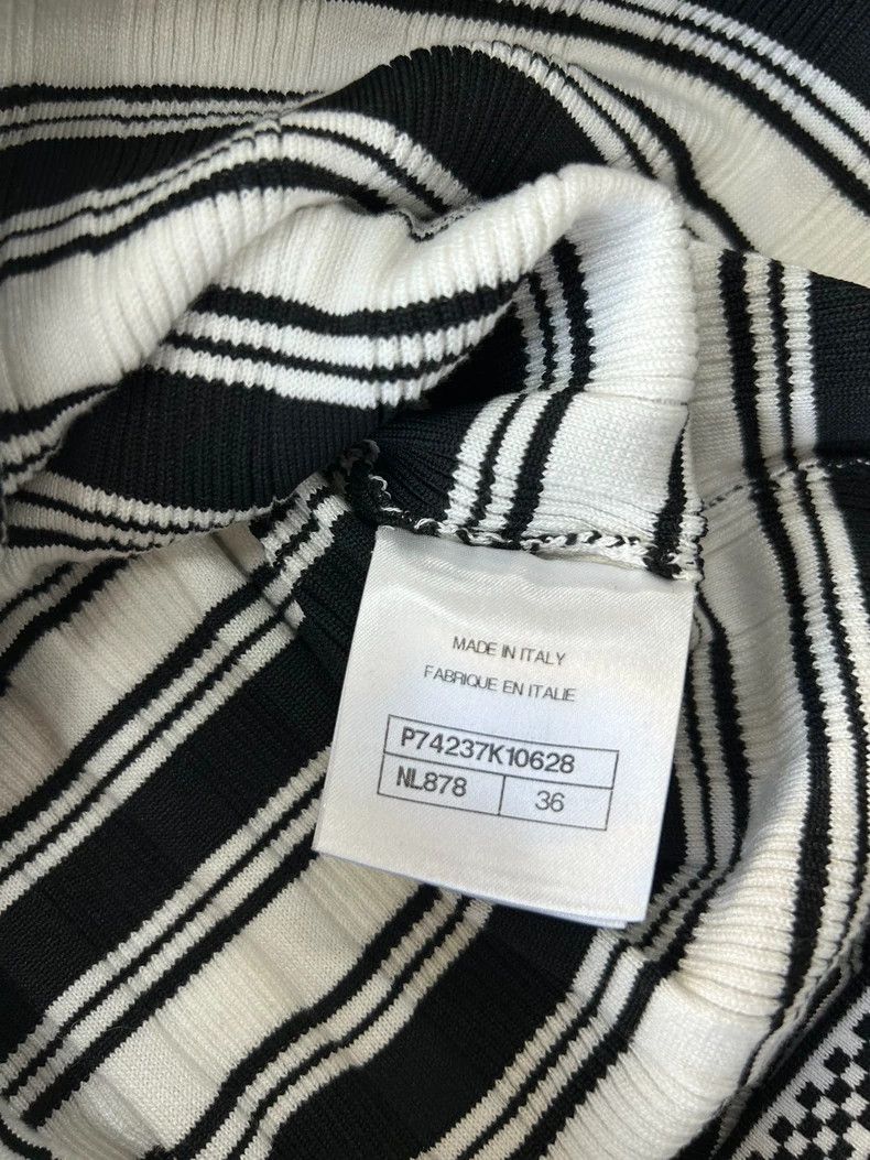 Chanel Chanel Black and White Striped Knit T-Shirt - dmc Size US S / EU 44-46 / 1 - 7 Thumbnail