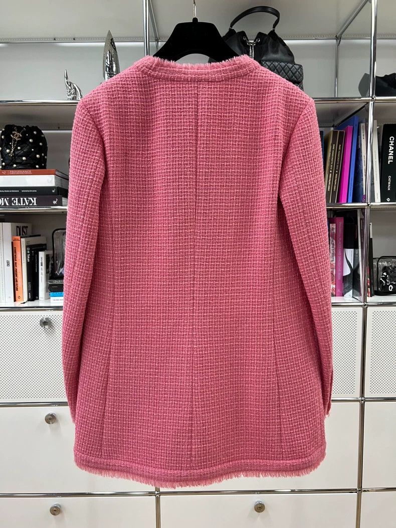 Chanel Chanel 2020 Pink Handmade Jacket - dmc Size US S / EU 44-46 / 1 - 2 Thumbnail