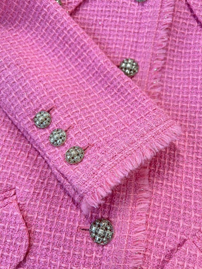 Chanel Chanel 2020 Pink Handmade Jacket - dmc Size US S / EU 44-46 / 1 - 4 Thumbnail
