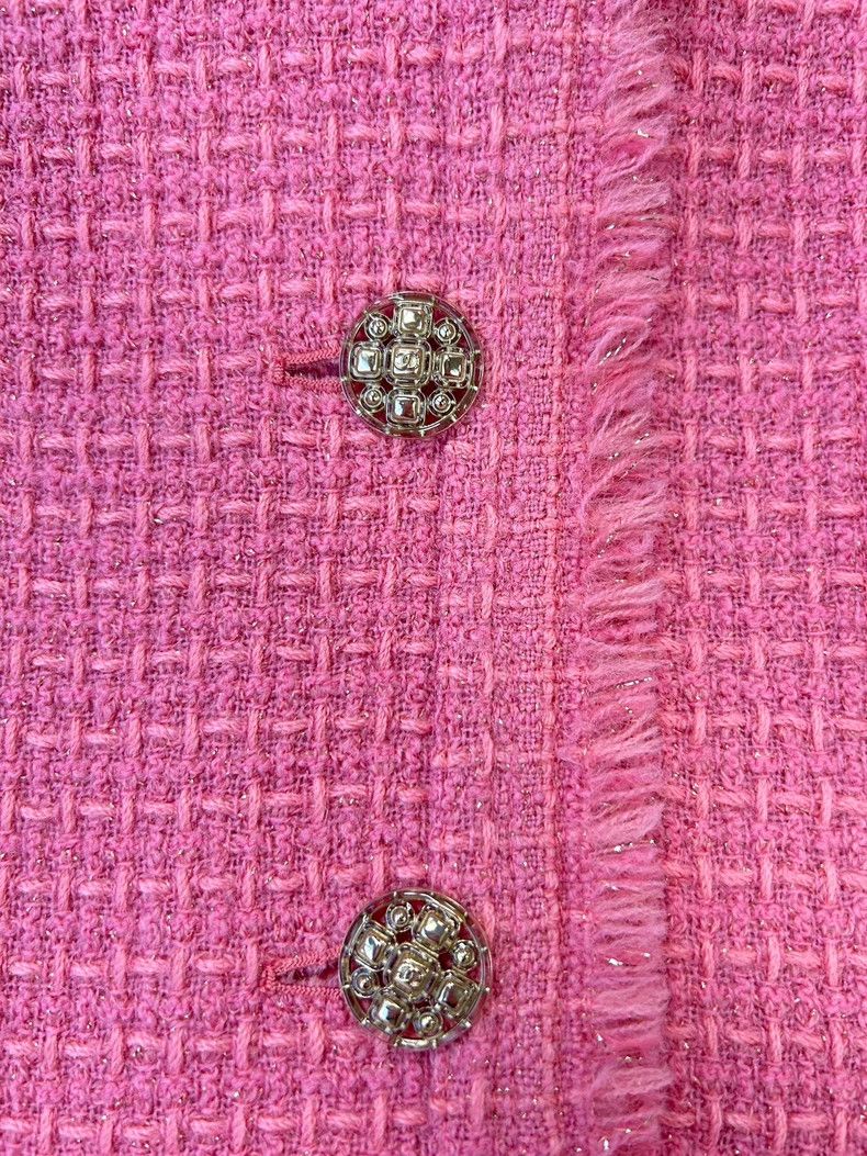 Chanel Chanel 2020 Pink Handmade Jacket - dmc Size US S / EU 44-46 / 1 - 5 Thumbnail