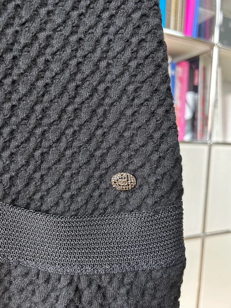 Chanel Chanel Black Knit Dress in Wool - dmc Size US 34 / EU 50 - 5 Thumbnail