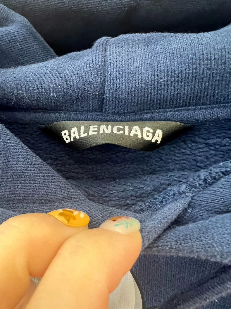 Balenciaga Balenciaga Blue Hooded Sweatshirt with Cartoon - dmc Size US XS / EU 42 / 0 - 2 Thumbnail