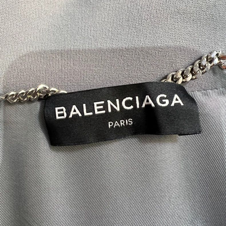 Balenciaga Balenciaga Gray Logo Zip Jacket Coat - dmc Size US L / EU 52-54 / 3 - 5 Thumbnail