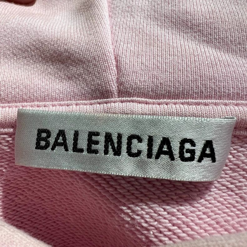 Balenciaga Balenciaga Pink Crew Logo Hoodie - dmc Size US S / EU 44-46 / 1 - 6 Thumbnail