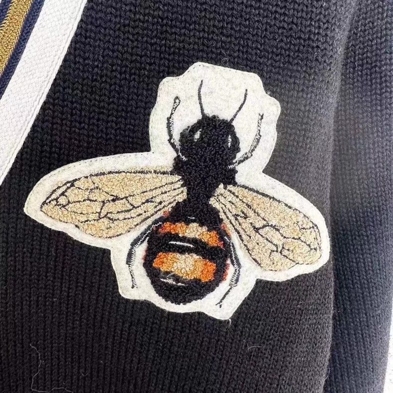 Gucci Gucci Bee Sweater with Striped Collar - dmc Size US S / EU 44-46 / 1 - 3 Thumbnail