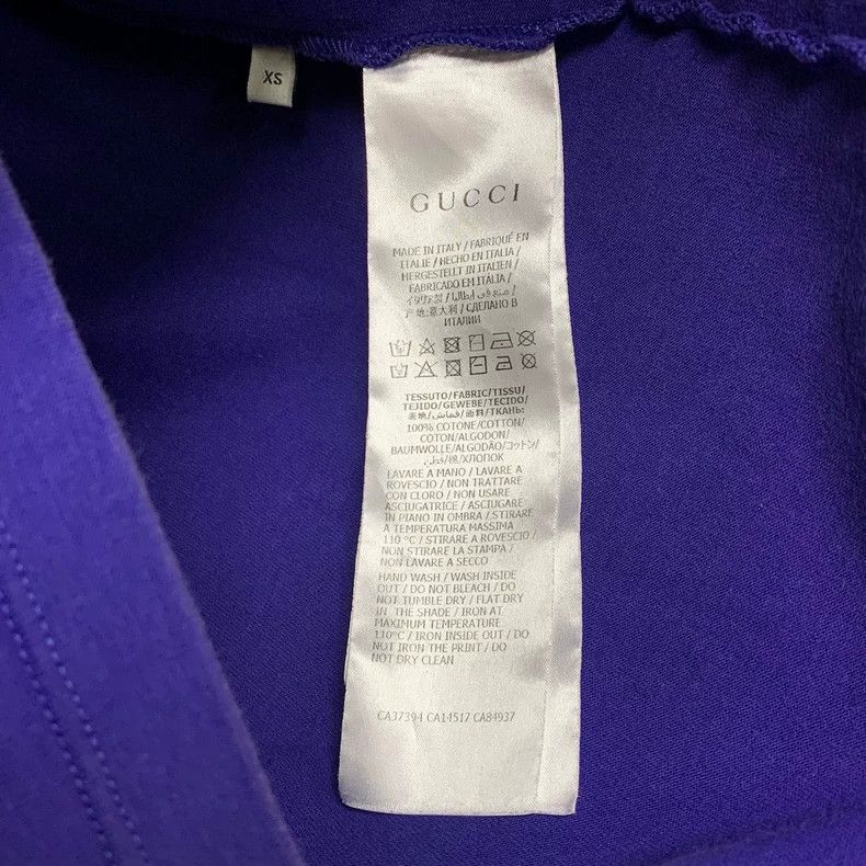 Gucci Blue Logo Short Sleeve T-Shirt - dmc