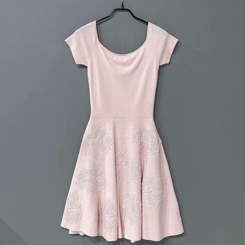 Dior Floral Knitted Dress by Dior - dmc Size US 34 / EU 50 - 3 Thumbnail