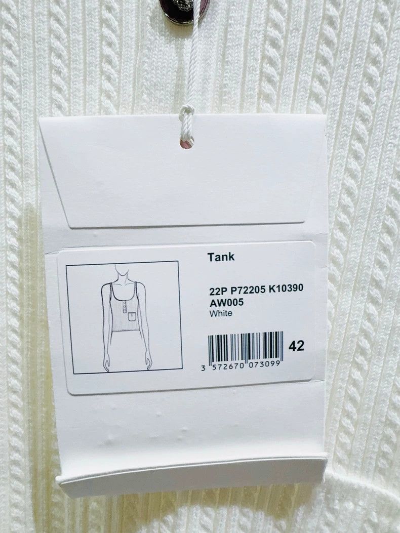 Chanel Chanel Knitted Sleeveless Top with Logo - dmc Size US M / EU 48-50 / 2 - 4 Thumbnail