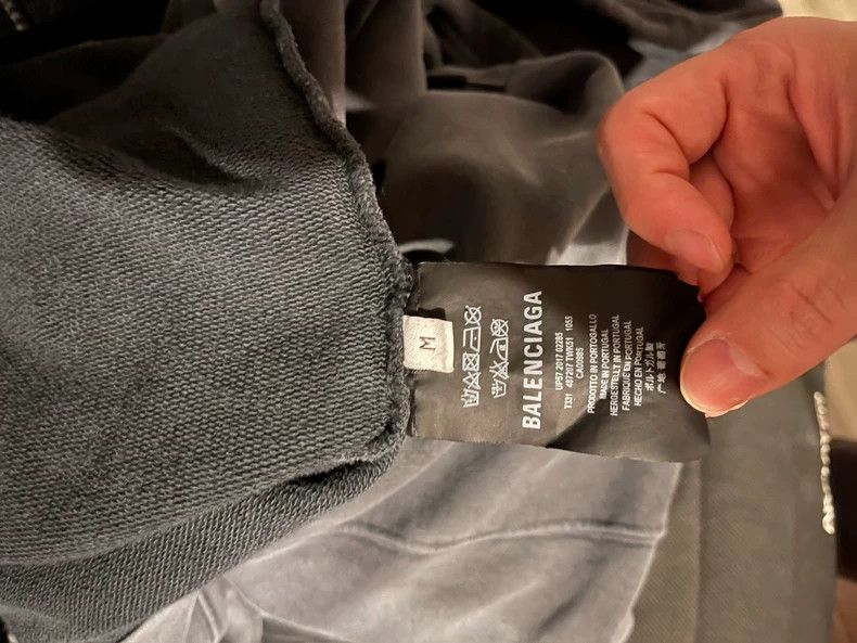 Balenciaga BALENCIAGA Sinners Hoodie in Gray Color - dmc Size US M / EU 48-50 / 2 - 3 Thumbnail