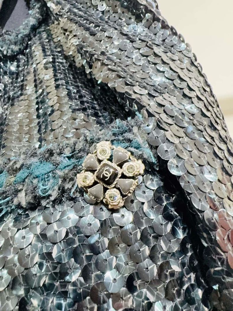Chanel Chanel Sequined Two-Piece Coat Jacket - dmc Size US M / EU 48-50 / 2 - 4 Thumbnail
