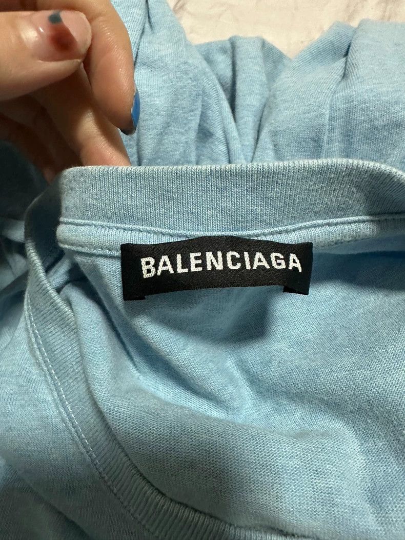 Balenciaga Balenciaga Baby Blue Short Sleeve T-Shirt - dmc Size US XS / EU 42 / 0 - 2 Thumbnail