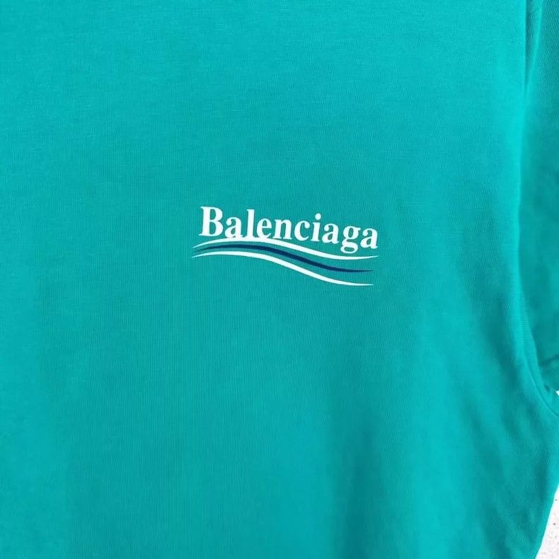 Balenciaga Balenciaga Lake Green Short Sleeve T-Shirt - dmc Size US S / EU 44-46 / 1 - 3 Thumbnail