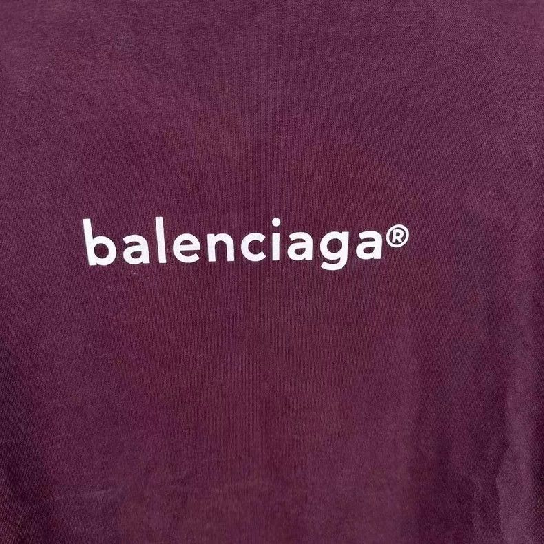 Balenciaga Balenciaga Short Sleeve T-Shirt in Purple - dmc Size US S / EU 44-46 / 1 - 3 Thumbnail