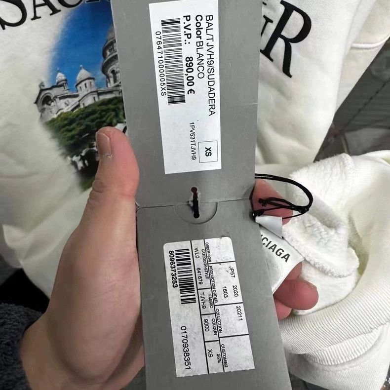 Balenciaga Balenciaga Castle Graphic Hoodie Size XS - dmc Size US XS / EU 42 / 0 - 5 Thumbnail