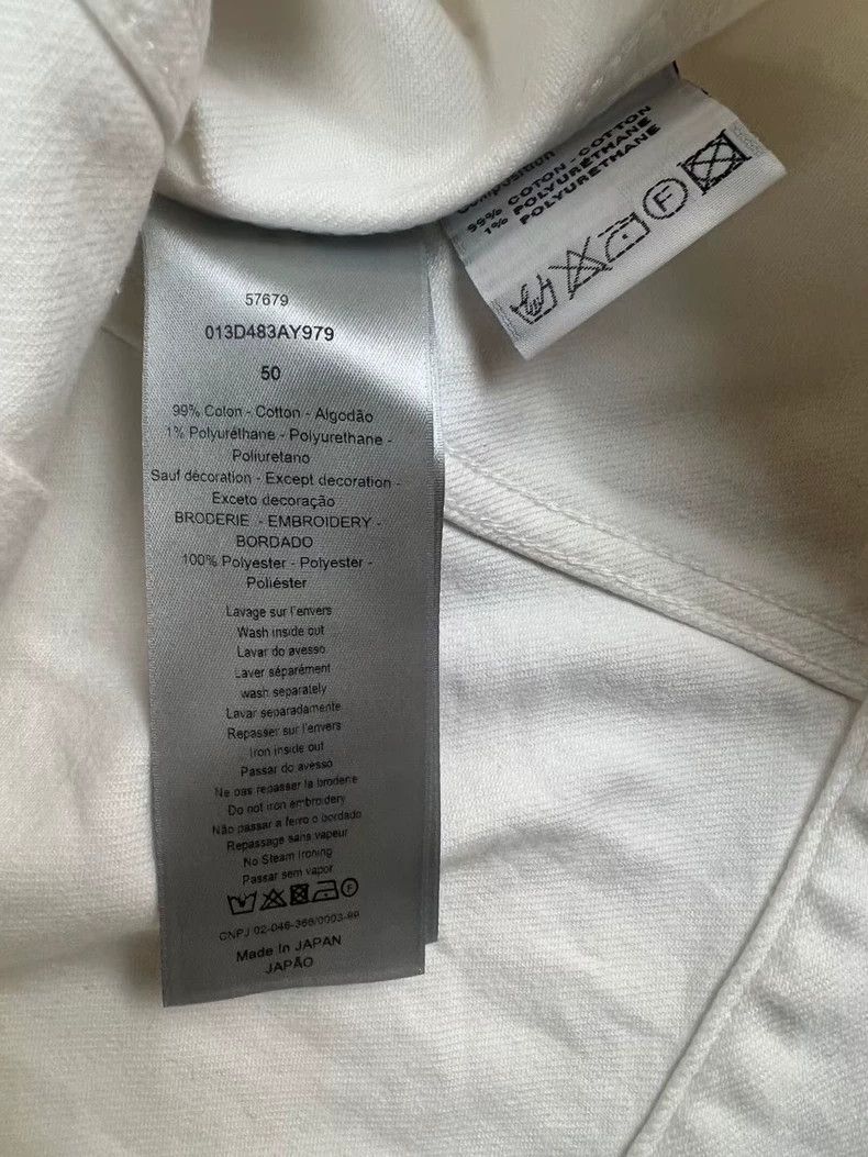 Dior Dior White Denim Jacket with Written Letters - dmc Size US L / EU 52-54 / 3 - 4 Thumbnail