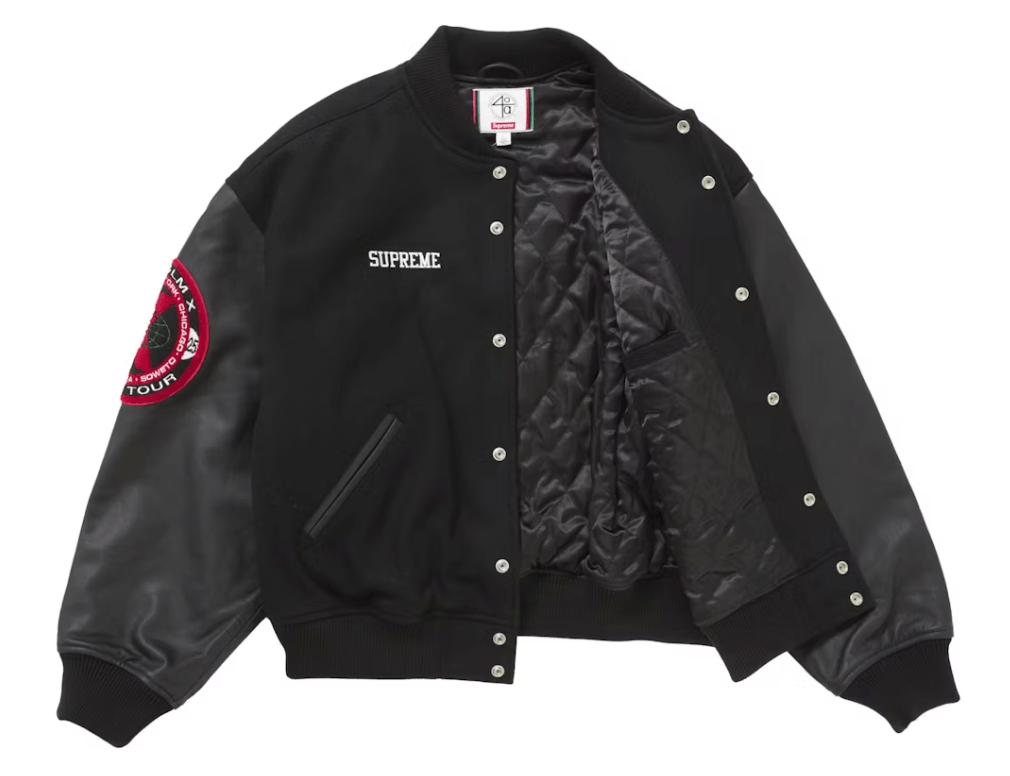 ジャケット・アウター Supreme 40 Acres Malcolm X Jacket M Supreme 40Acres Malcolm X Varsity Jacket