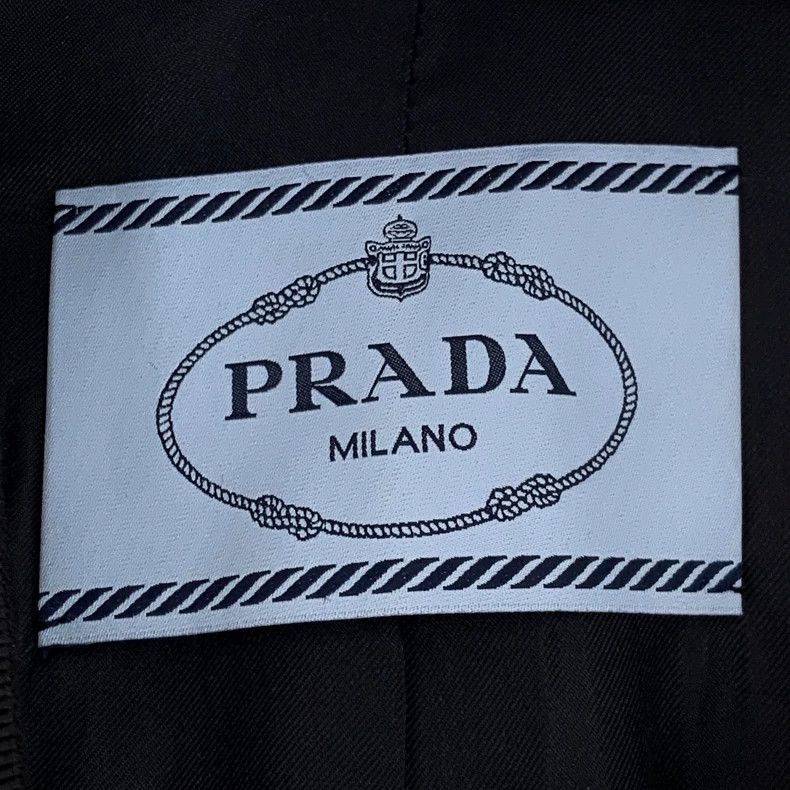 Prada Prada Black Wool Long Sleeve Coat - dmc Size US S / EU 44-46 / 1 - 5 Thumbnail