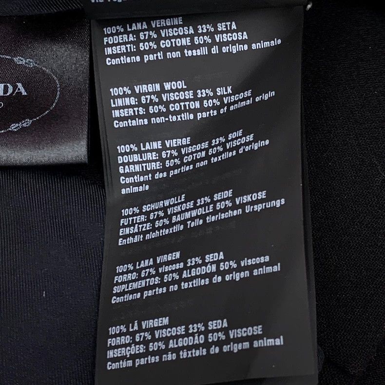 Prada Prada Black Wool Long Sleeve Coat - dmc Size US S / EU 44-46 / 1 - 8 Thumbnail