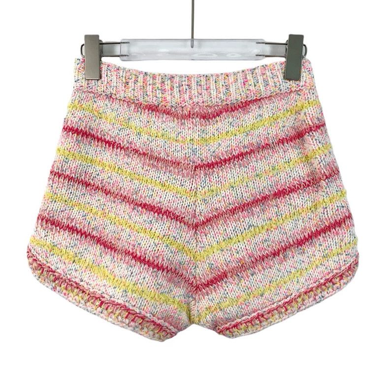 Chanel Chanel Multicolor Striped Cotton Knit Shorts - dmc Size US 34 / EU 50 - 2 Thumbnail