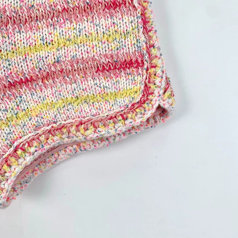 Chanel Chanel Multicolor Striped Cotton Knit Shorts - dmc Size US 34 / EU 50 - 4 Thumbnail