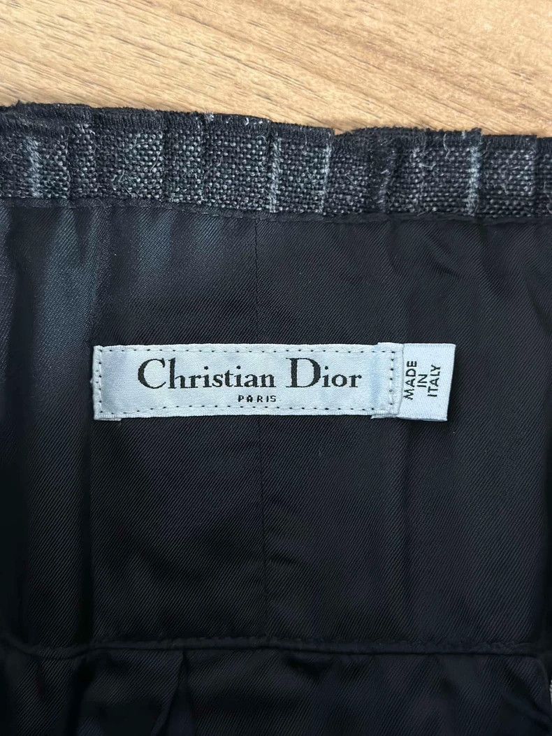 Dior Plaid Pleated Skirt by Dior - dmc Size US 36 / EU 52 - 4 Thumbnail
