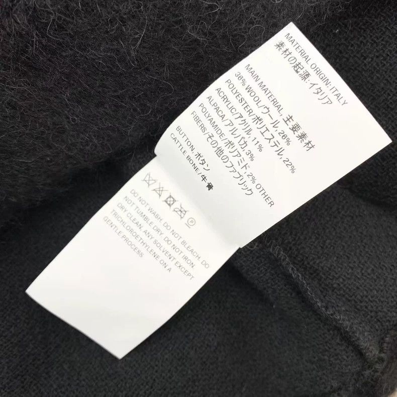 Our Legacy New Black V-Neck Wool Sweater - dmc Size US L / EU 52-54 / 3 - 6 Thumbnail