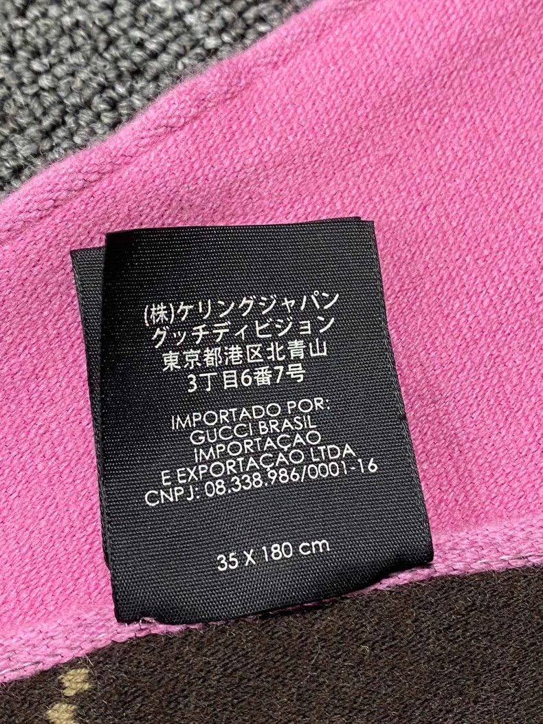 Gucci Gucci Double-Sided Pink Scarf - dmc Size ONE SIZE - 6 Thumbnail