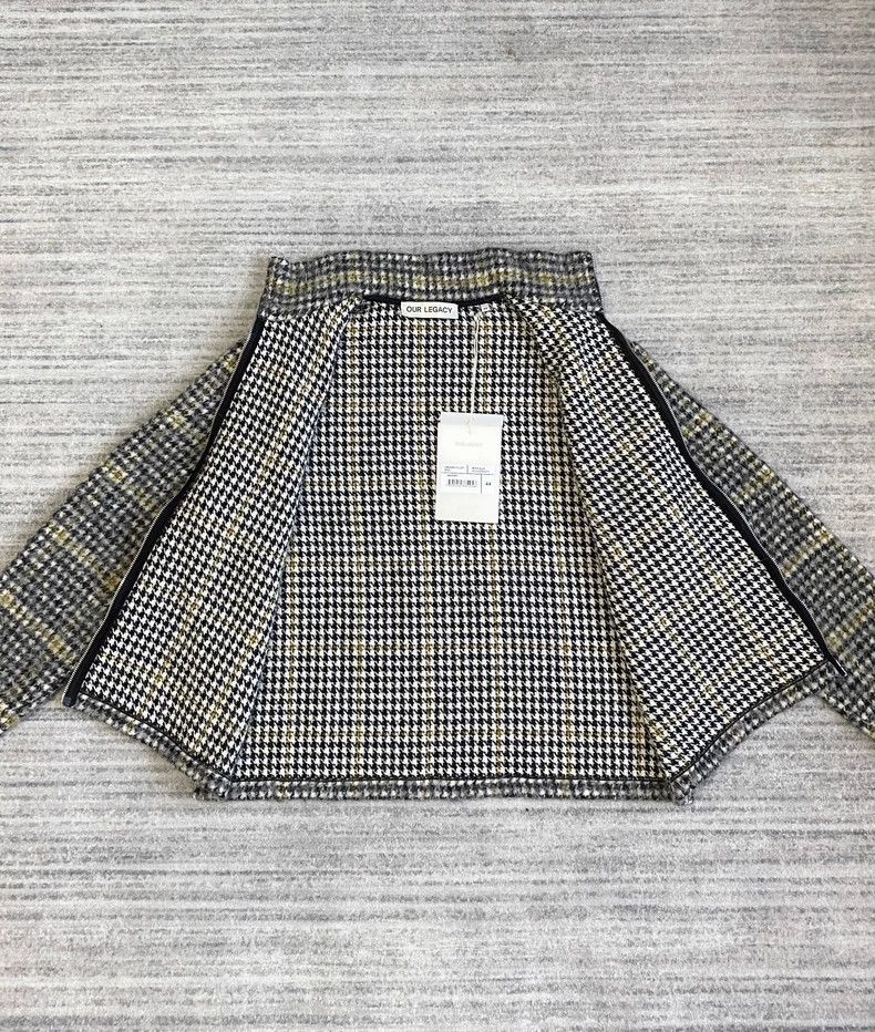Our Legacy Houndstooth Wool Jacket with Zip Detail - dmc Size US XL / EU 56 / 4 - 3 Thumbnail