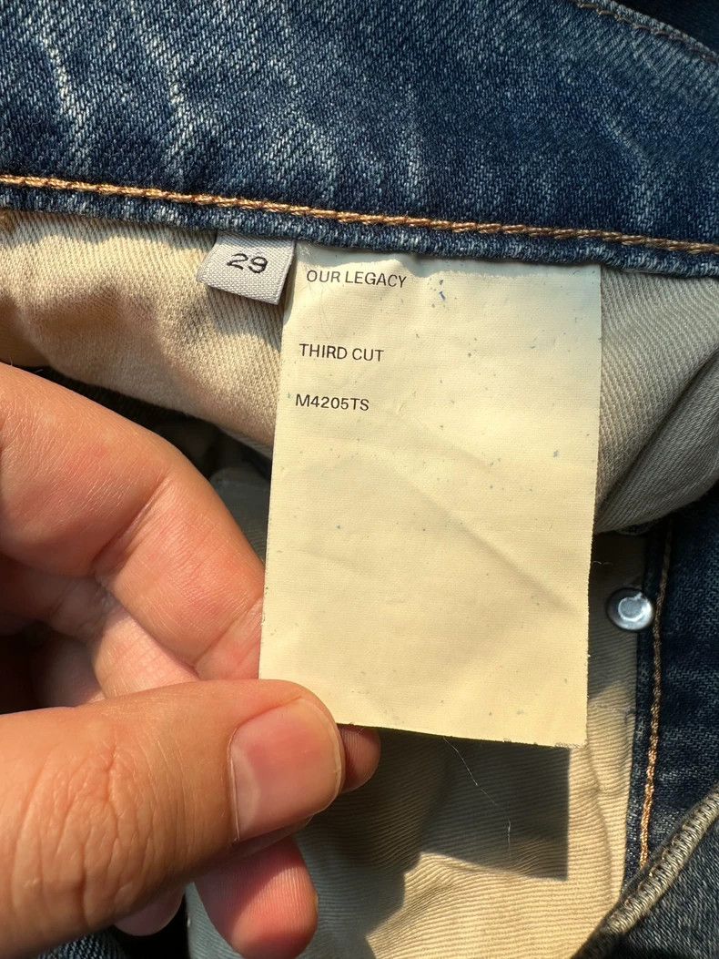 Our Legacy Our Legacy Denim Pants with Slash Details - dmc Size US 29 - 6 Thumbnail